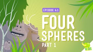 Four Spheres Part 1 Geo and Bio Crash Course Kids 61 [upl. by Johna]