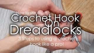 3 STEPS TO PERFECT DREADLOCKS  Using a crochet hook tutorial [upl. by Ydolem]