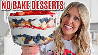 EASY 4 NO BAKE DESSERTS  Make them in just a few minutes [upl. by Dlorrej466]