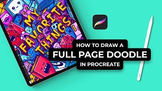 How To Draw A Full Page Doodle In Procreate A Beginner’s Guide [upl. by Efar]