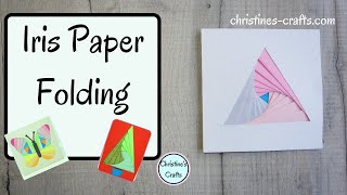 HOW TO DO IRIS PAPER FOLDING  For Cards Artwork Scrapbooking and other Craft Projects [upl. by Hashum404]