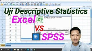 Uji Descriptive Statistics Excel VS SPSS [upl. by Nitsid413]