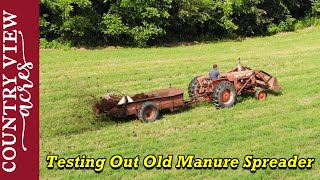 Testing Manure Spreader Bought from Online Auction [upl. by Dreda]