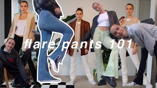 How to style flared pants [upl. by Ahseekat788]