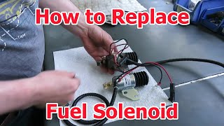 Exmark ZeroTurn Mower How to Replace a Fuel Solenoid [upl. by Isyed506]