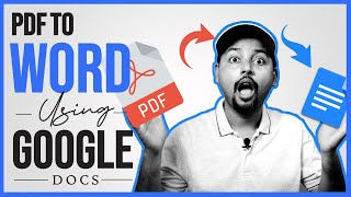 How to Convert PDF to Word using Google Docs Easy [upl. by Yrocej]