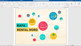 Como crear un mapa mental en WORD [upl. by Notxarb]