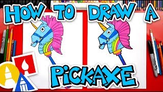 How To Draw Fortnite Rainbow Smash Pickaxe [upl. by Yuzik]