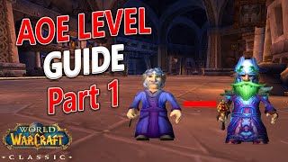 WoW Classic  How to AOE Level a Mage FAST 114 [upl. by Radu]