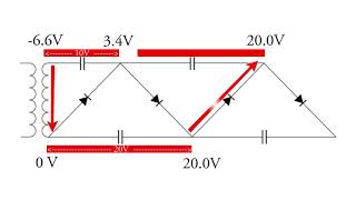 Voltage Multiplier Animation [upl. by Ferrell]