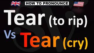 How to Pronounce TEAR Vs TEAR [upl. by Lynnet]