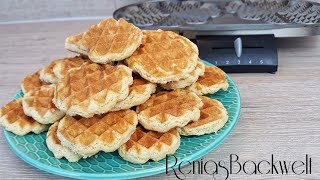 Aus Waffeleisen super schnelle Waffelkekse WAHNSINNIG Einfach amp Lecker [upl. by Lewert]