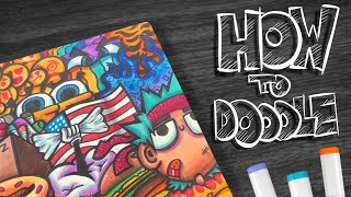 HOW TO DOODLE Cool tips😎 [upl. by Anrim]