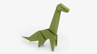 Origami Brachiosaurus Jo Nakashima  Dinosaur 4 [upl. by Bergman]