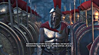 Assassins Creed Odyssey  All Leonidas amp 300 Spartans Cutscenes PS4 Pro [upl. by Jea]