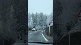 WINTER ROAD TRIP ❄️ SNOWY MOUNTAIN DRIVE IN THE SWISS ALPS 🏔️ wintermountainswinterswitzerland [upl. by Mosira503]