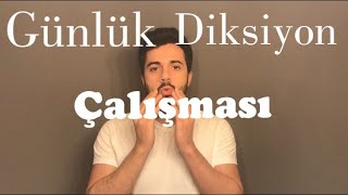 Günlük Diksiyon Çalışma Rehberi Çok Kolay [upl. by Aisatsana]