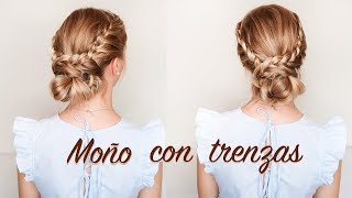 Moño con trenzas  byAna [upl. by Evangelist609]