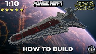 Republic Venatorclass star destroyer  Minecraft Star Wars tutorial [upl. by Roque]