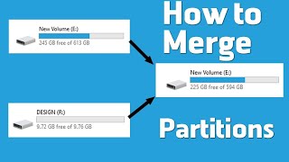 How to Merge Extend Partitions of an HDD SSD USB [upl. by Gus]