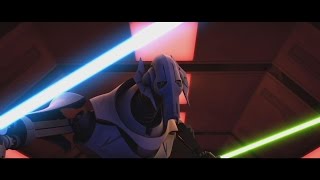 Star Wars The Clone Wars  Asajj Ventress amp Savage Opress vs Count Dooku 1080p [upl. by Lleumas]