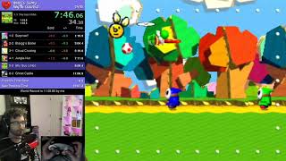 Yoshis Story any speedrun in 1059300 WR [upl. by Ayadahs]