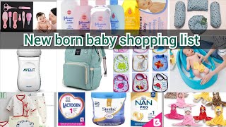 New born baby shopping list  Things to buy for newborn baby  new born essentials list to buy [upl. by Manvil]