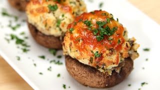 Garlic ParmesanStuffed Mushrooms [upl. by Dorothi]