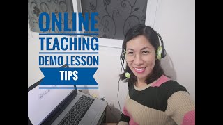 Online Teaching Demo Lesson Tips [upl. by Annahsat578]