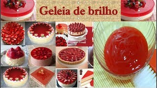 Geleia de brilho com gelatina de morango [upl. by Godard]