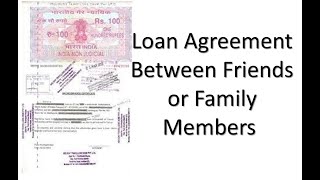 How to Write Loan Agreement between friends or family members  Knowledge Everyday KE [upl. by Ely]