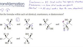 How To Identify Enantiomers Diastereomers And Identical Molecules With Examples [upl. by Ahsaei]