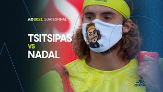 Rafael Nadal vs Stefanos Tsitsipas  Australian Open 2021 Quarterfinal  AO Classics [upl. by Akcirret578]