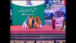 National Song of Pakistan Folk Dances amp Costumes  Medley in 7 Languages on Pakistan Day [upl. by Allenrad]