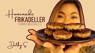 Easy Homemade Frikadeller Danish Meatballs [upl. by Wordoow]