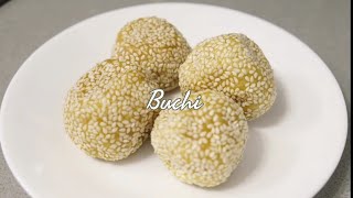 EASY BUCHI RECIPE  UBE BUCHI  HOW TO MAKE BUCHI [upl. by Teryl]