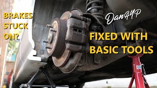 How To Fix a Seized Brake Caliper  Sticking Brake Caliper Repair [upl. by Barcellona939]