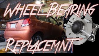 Chevy Aveo  Pontiac Wave  HOW TO WHEEL BEARING REAR [upl. by Huntington289]