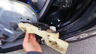 Hyundai Santa Fe 2007  10 Rear Door panel removal amp Changing the door Lock Actuator [upl. by Amikat862]