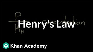 Henrys law  Respiratory system physiology  NCLEXRN  Khan Academy [upl. by Conger233]