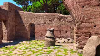 Ostia Antica Rome Walking Tour Natural Sound [upl. by Marion]