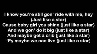 JCole  Like A Star Lyrics on Screen [upl. by Ballinger]