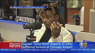 TMZ Rapper ‘Juice Wrld’ Dead At 21 After Suffering Seizure At Chicago Airport [upl. by Rozele64]