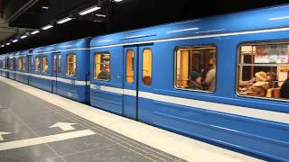 Tunnelbana  Stockholm subway  C14  Västra skogen [upl. by Tessler241]