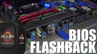 ASRock X399 Tiach Bios Flashback HowTo [upl. by Amasa222]