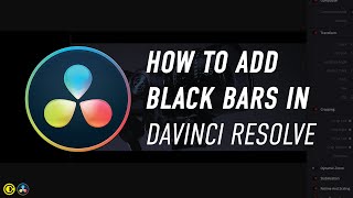 Davinci Resolve how to add black bars [upl. by Eneleh]