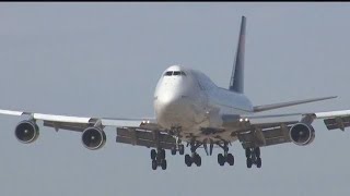 RAW VIDEO Nowretired 747 makes final landing at Pinal Airpark in Marana [upl. by Jedidiah614]