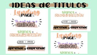 TITULOS BONITOS EN WORD  apuntes digitales [upl. by Fritze]