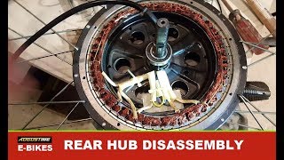 ELECTRIC BIKE TIPS E bike Rear Hub Motor Disassembly [upl. by Udela]