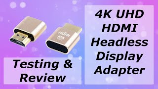 4k UHD Headless adapter review for Mac or PC [upl. by Retrac]